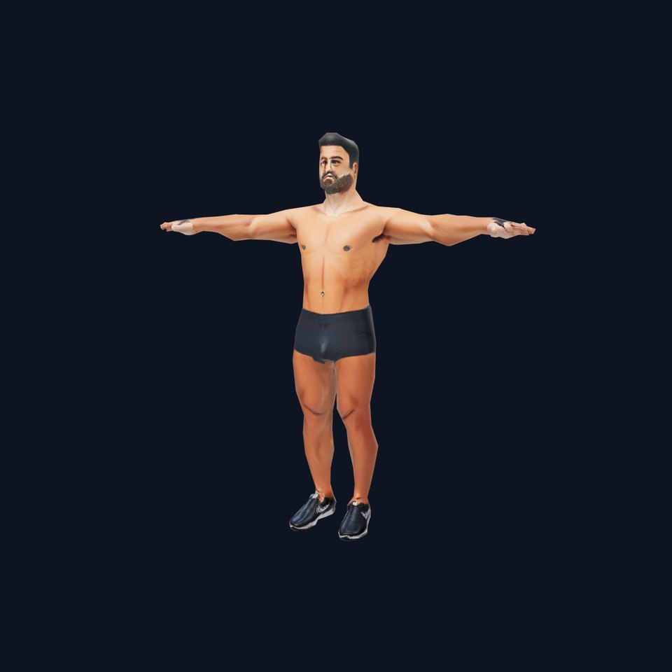 Athletic Male Character Model Pack